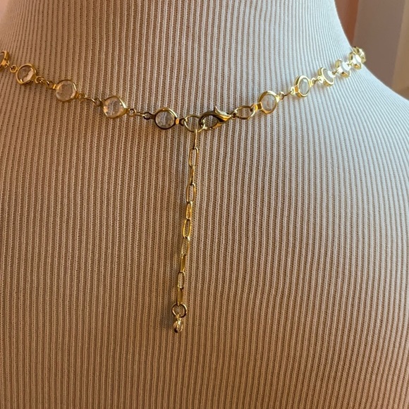 Gold and Crystal Station Rosary Chain - Picture 5 of 5
